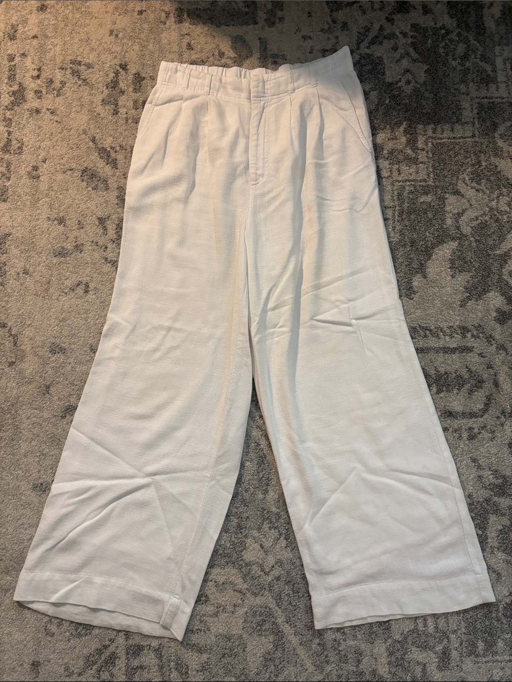 Z Supply White Wide Leg Trousers